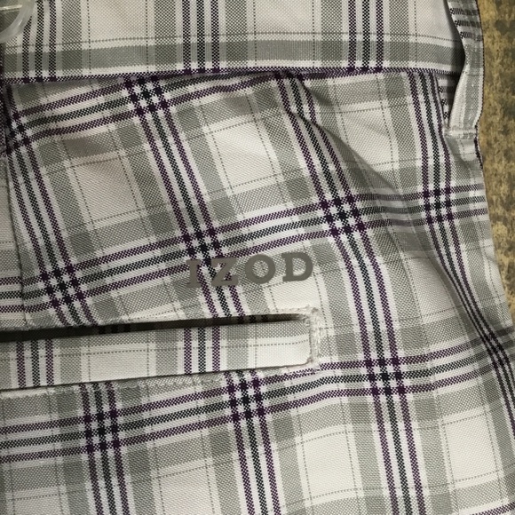 Izod plaid golf shorts men’s waist size 38 - Picture 4 of 5